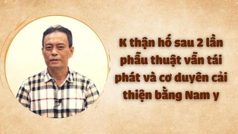 K hố thận sau 2 lần phẫu thuật vẫn tái phát và cơ duyên cải thiện bằng Nam y