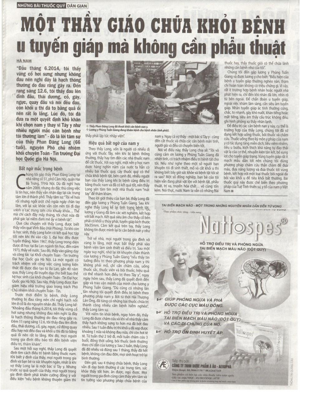 u tuyến giáp, u tuyen giap, Nam y chua u tuyen giap,